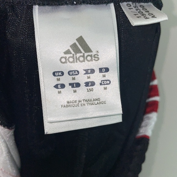 Adidas black white and red shorts size M - Picture 3 of 3